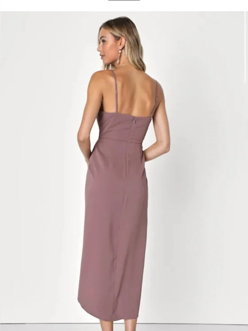 NEW Lulus Pink Purple Midi Dress: Wedding Guest, Prom, formal, graduation, party - Picture 7 of 7